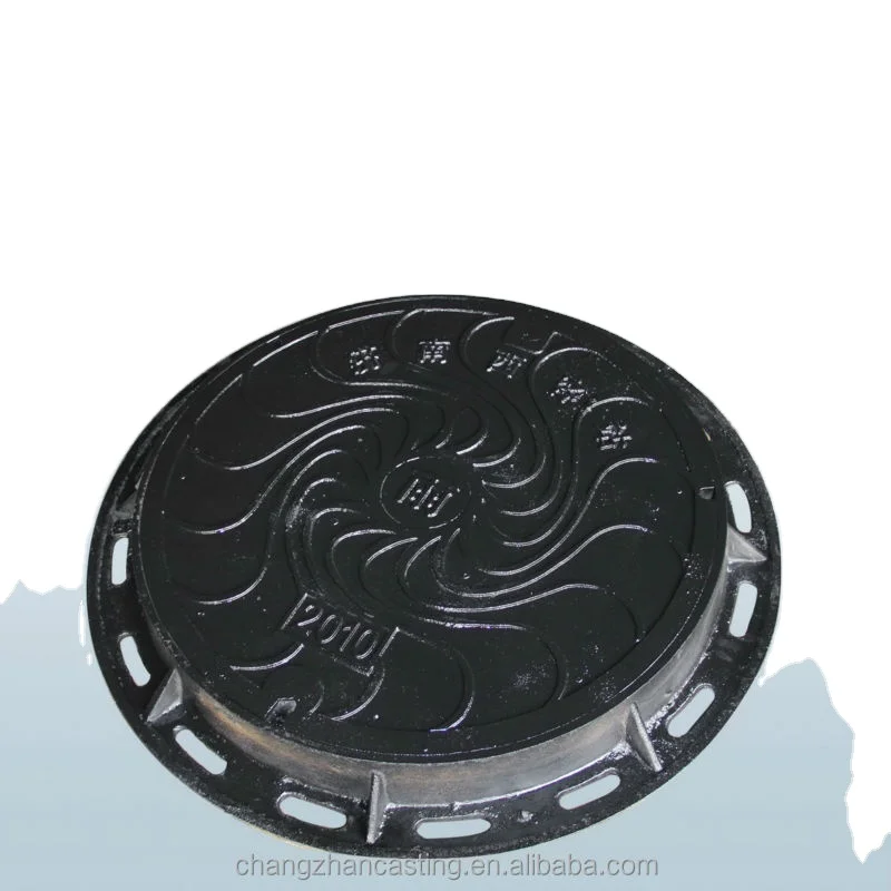 EN124 with anti-theft lock cast iron manhole cover