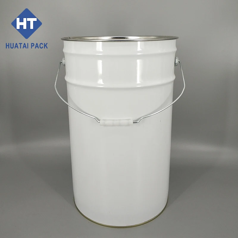 25 liter Lubricating bucket with lid 6.5 gallon metal bucket with lock ring galvanized bucket with lid