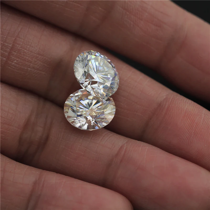 Wholesale Round Brilliant Cut Lab Grown Diamond DEF Color Moissanite Stone Price Per Carat Moissanite