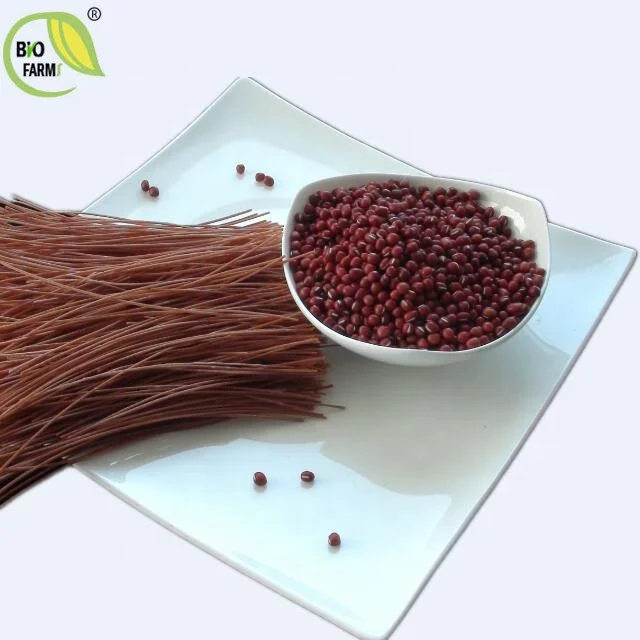 Organic dried red adzuki bean noodles