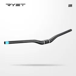 AM Bike Flat Carbon Handlebar Ultralight T1000 MTB Handlebar 35*800mm Straight Mountain Bicycle Handlebar Riser Handle Bar