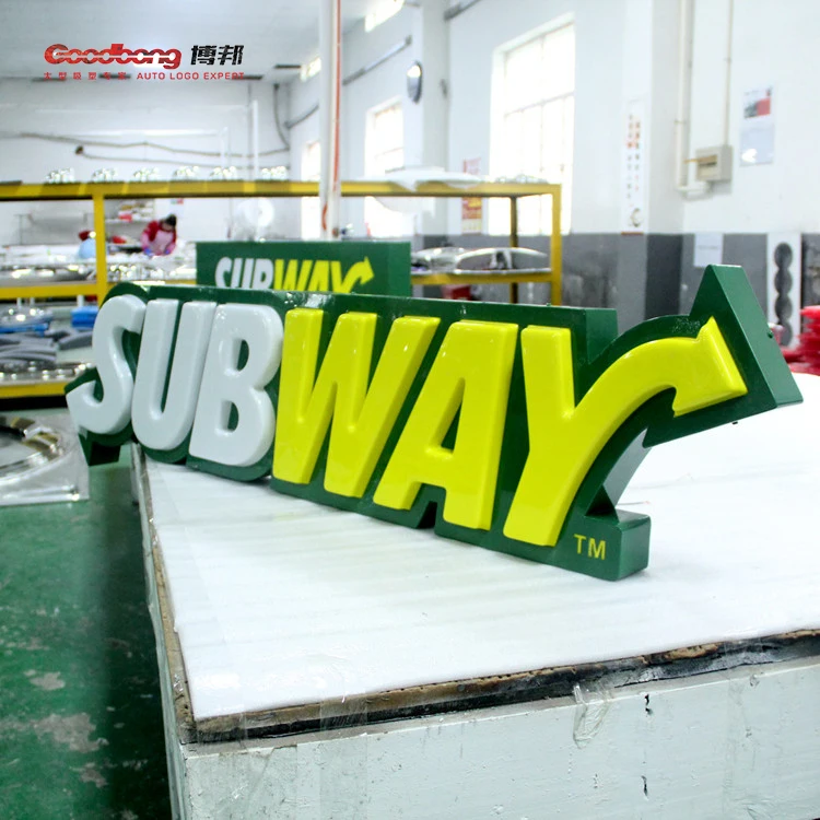 Custom Outdoor LED Light box for Store Advertising Subway 3D Light Acrylic Letter Electronic Signage