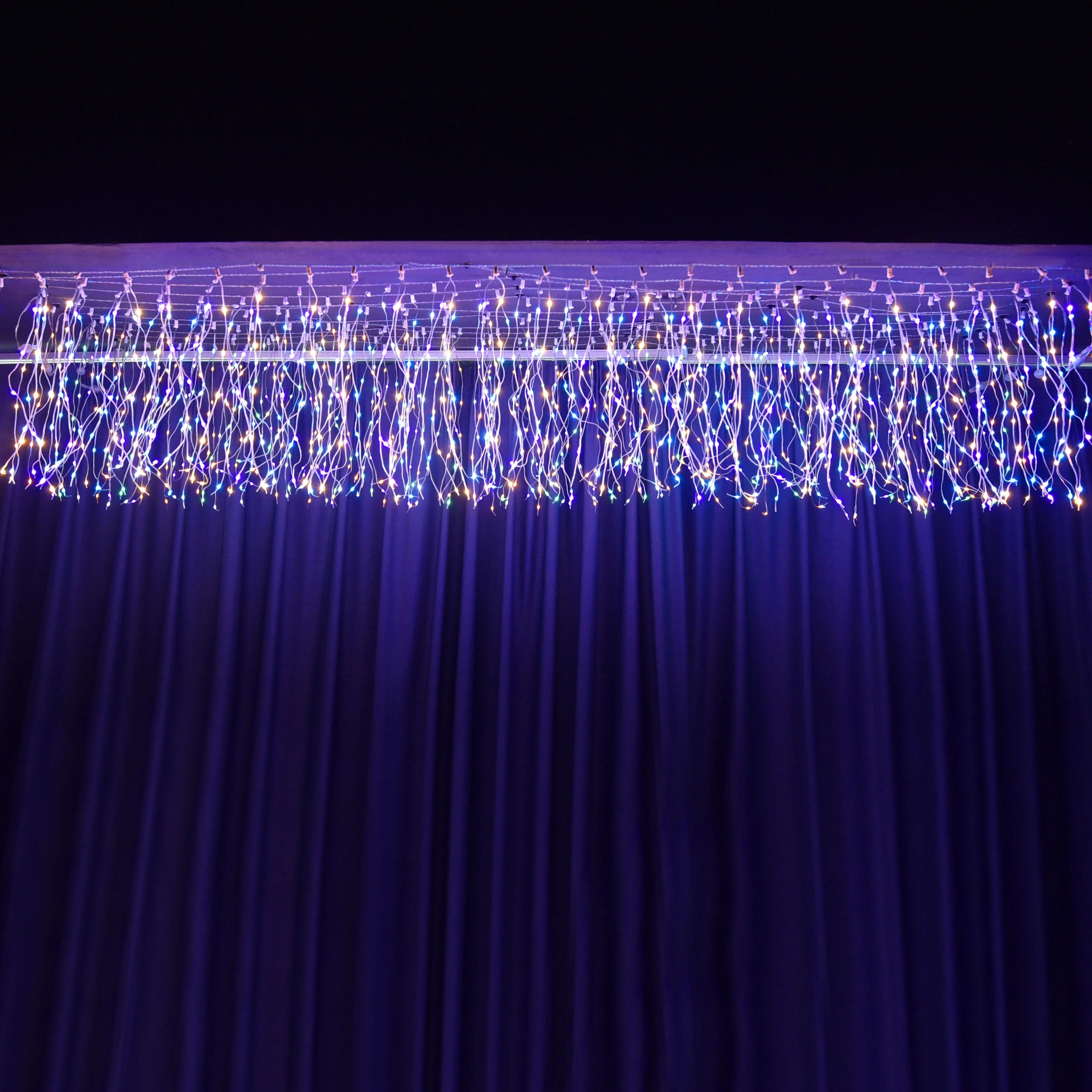 24V 5M Christmas Lights Outdoor Decoration Droop 0.5m Led Curtain Icicle String Lights Garden Street Eaves Garland Fairy Light