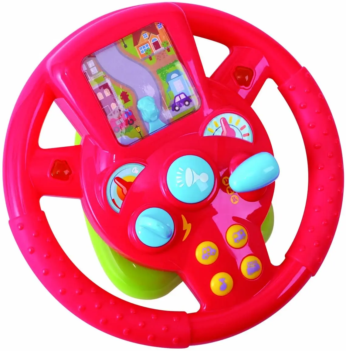 Детская интересная образовательная модель автомобиля, совместный пилот, рулевое колесо, игрушка для автомобиля