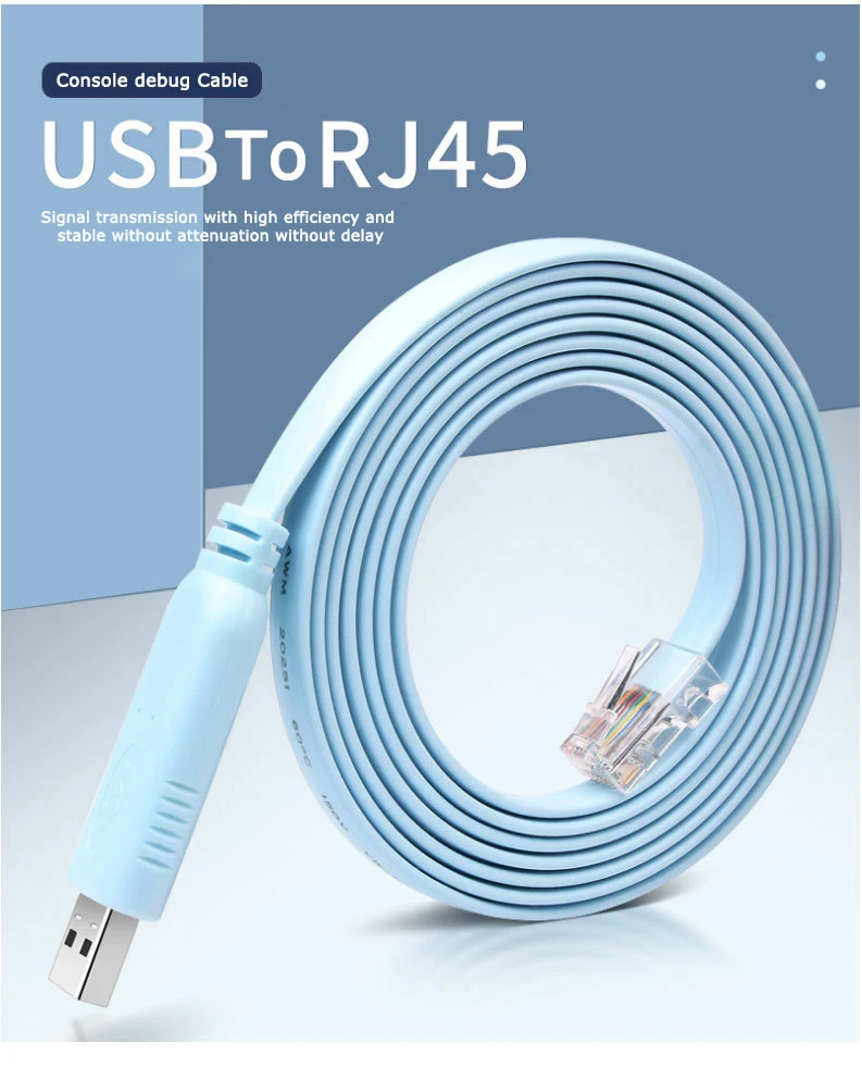 Usb to RJ45 console cable RJ45 cable for huawei Cisco Router switches