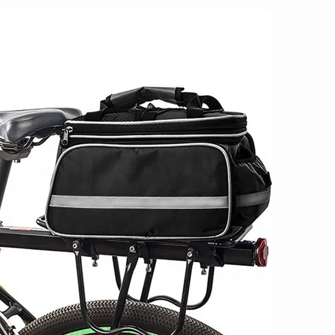 
WHEEL UP Large zippered pockets Bicycle Traveling Carrier Rear Seat scooter storage pannier Bag 