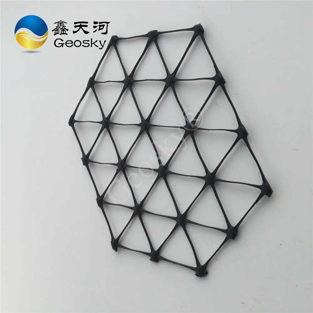 Uniaxial Black PP Geogrid for Soil Reinforcement 60KN Product Generation