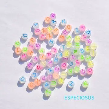 Luoshan wholesale DIY Jewelry Accessories Bracelet Necklace Beaded Material 7MM Flat Acrylic Beads Fluorescent Letter Beads