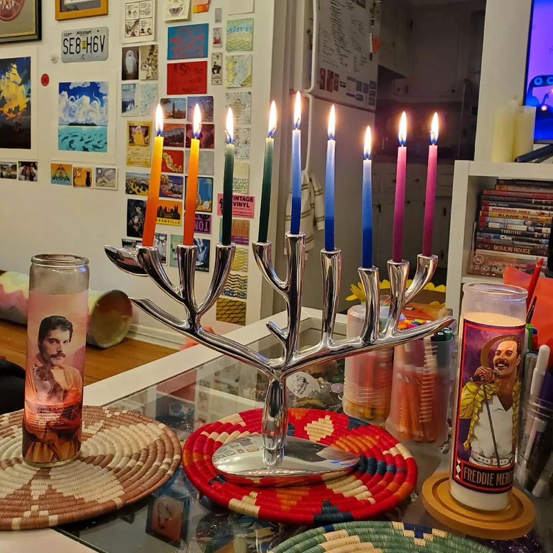 Custom Natural Beeswax Chanukah Candles/Religious Orthodox Beeswax Candles