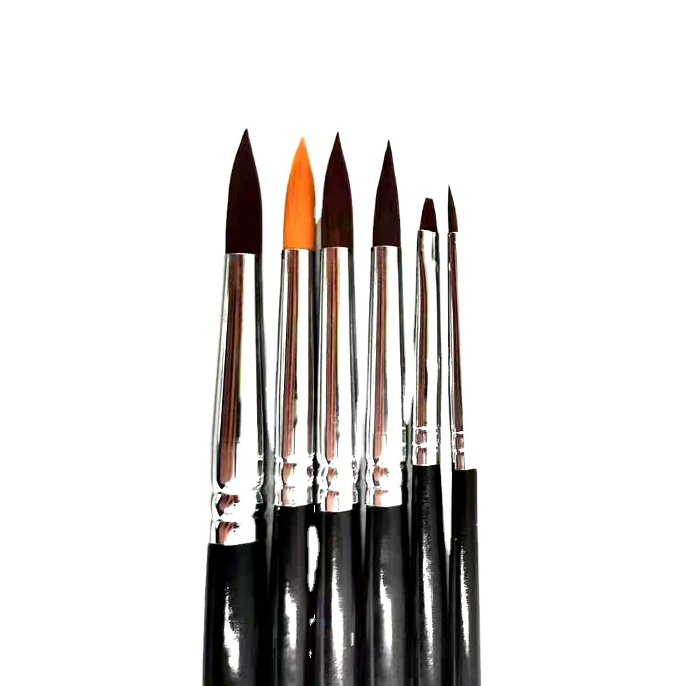 Dental Mink Hair Porcelain Glaze Polishing Technician Brushing Lab Pen Dentist Tools