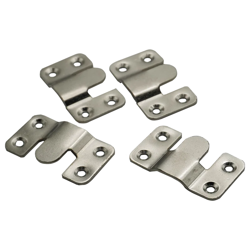 Stainless Steel Interlock Hanging Buckle Flush Mount Bracket Furniture Connector Wall Picture Frame Hanger Display Hook