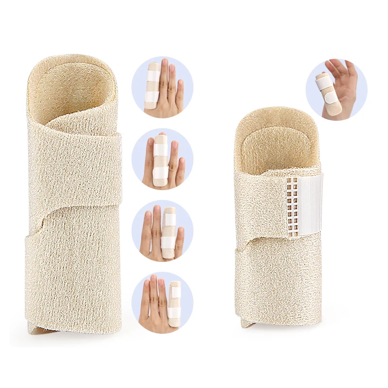 Large Finger Splint Thumb Sleeve Skin Adjustable Finger Brace  Comfortable Fixed Finger Support Guard