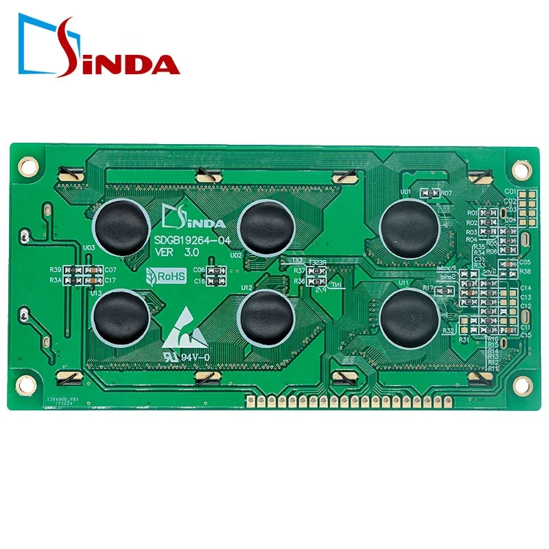 Sinda Display 192x64 Graphic Display STN-Blue Custom LCD Module