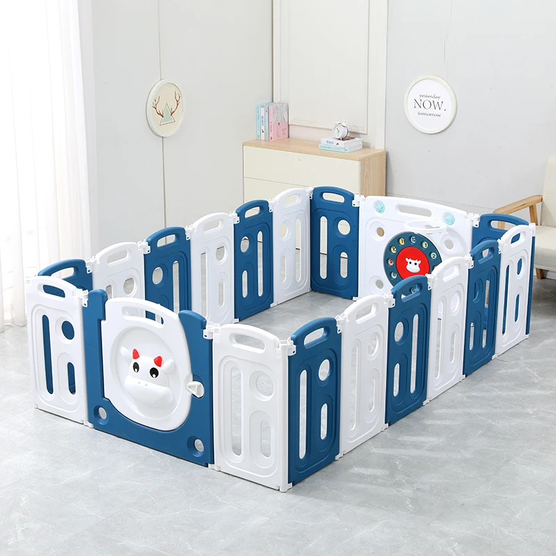Indoor Foam Play Area For Babies Children Toys Kids Products Safety Barriers Baby Playpen Plastic Fence With 16+2 Panel
