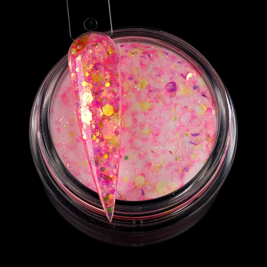 Easy to Use Fast Dry 2 Weeks Lasting Fluorescent Dip Powder Nail Dipping Powder