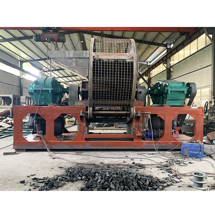 Hot sale waste car tire crusher truck tyre shredder machine