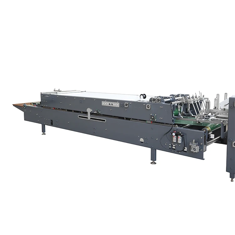 
China manufacturer high speed 4 6 corners bottom lock box Folder Gluer Machine 