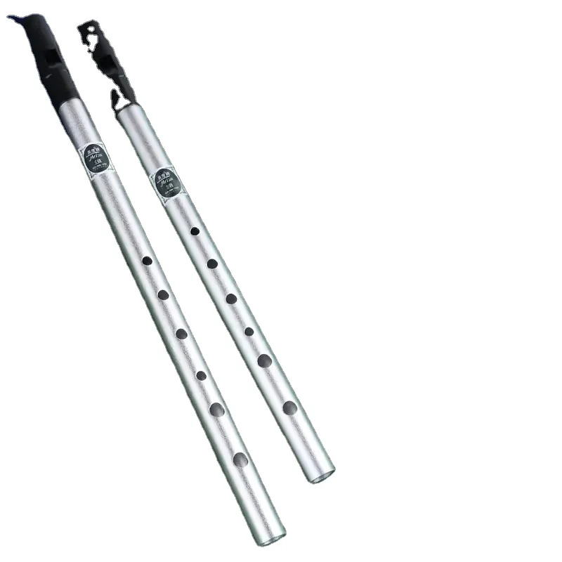 MINGYQOU Irish Whistle Flute C/D Key Ireland Flute Aluminum Alloy Whistle 6 Hole Flute Musical Instrument