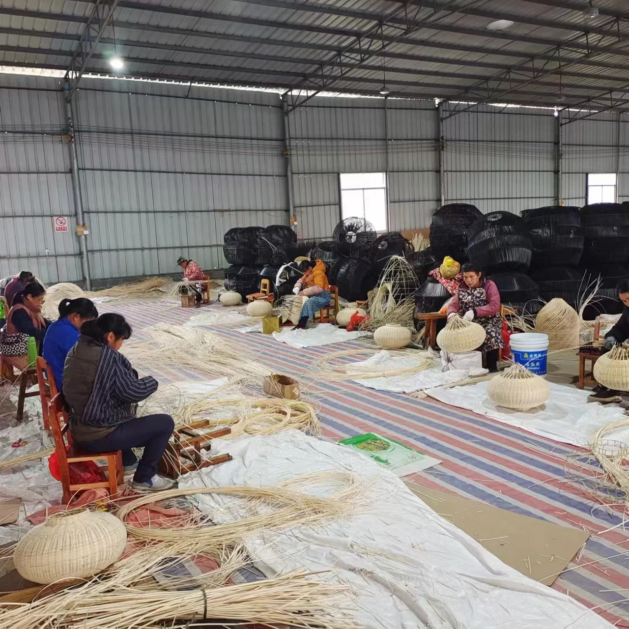 Haosen White Cotton Rope Cat Storage Basket Sundries Organizer for Living Room