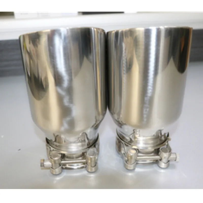 Newest Style stainless steel universal exhaust system end pipe+car exhaust tip 1 piece
