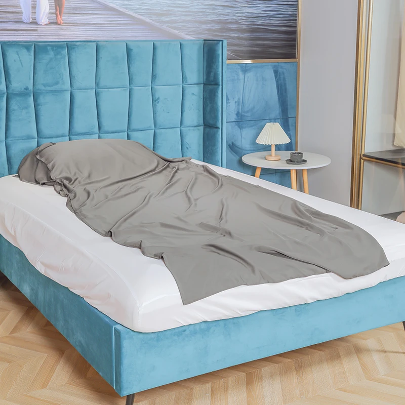 top quality customized style 300TC sateen bamboo viscose sleeping bag for traveling and hotel factory wholesale with good price