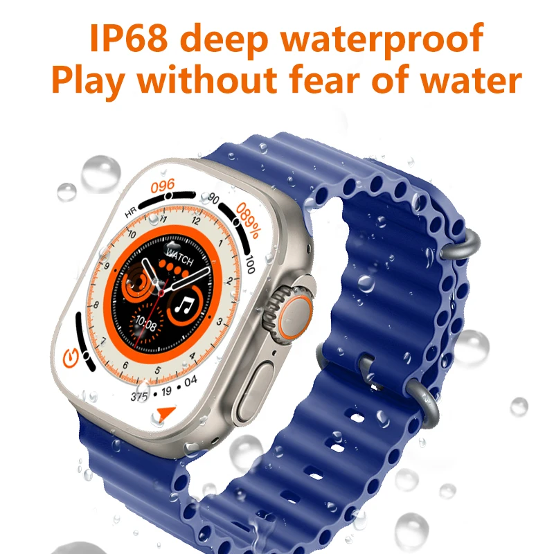 BAVIN Touch Screen Wireless IP68 Waterproof 2.0 HD Charging Stereo Music NFC Healthy Fashion Sport Smart Watch WS8PLUS