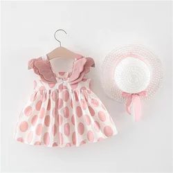 Korean Style New Frock Design Indian Clothes Summer Top Quality Cherry Summer Kid 2 Year Baby Girl Dresses