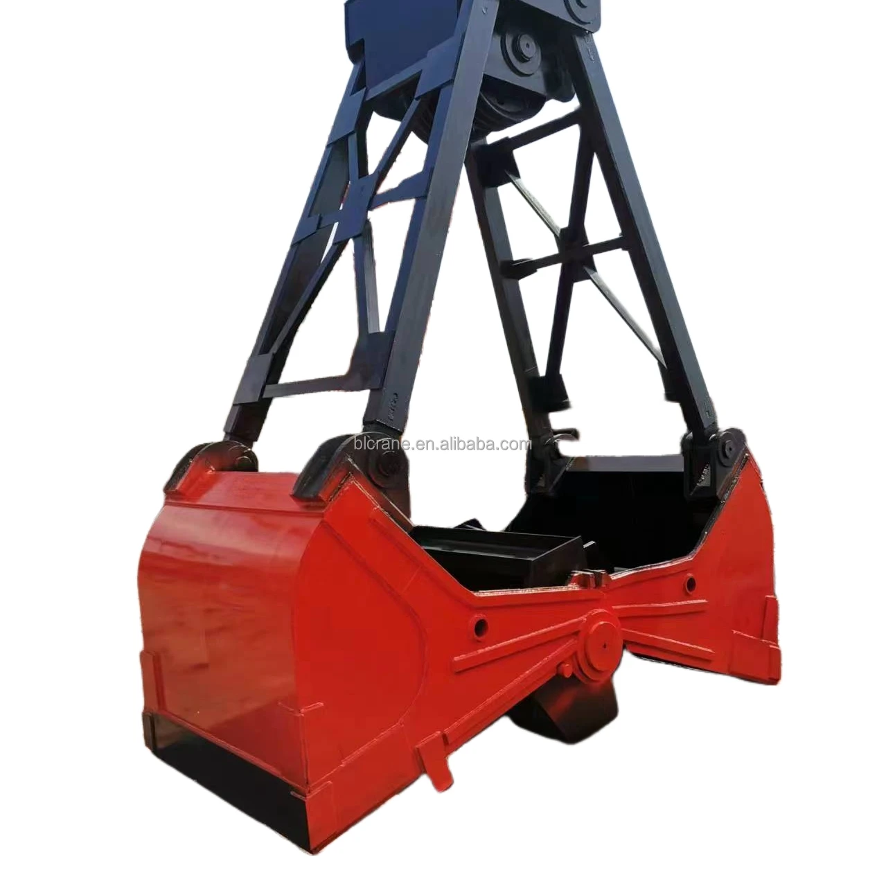 Waste treatment plant single beam double beam lifting supporting loose sand and domestic waste coal grabbing 4 rope grab bucket