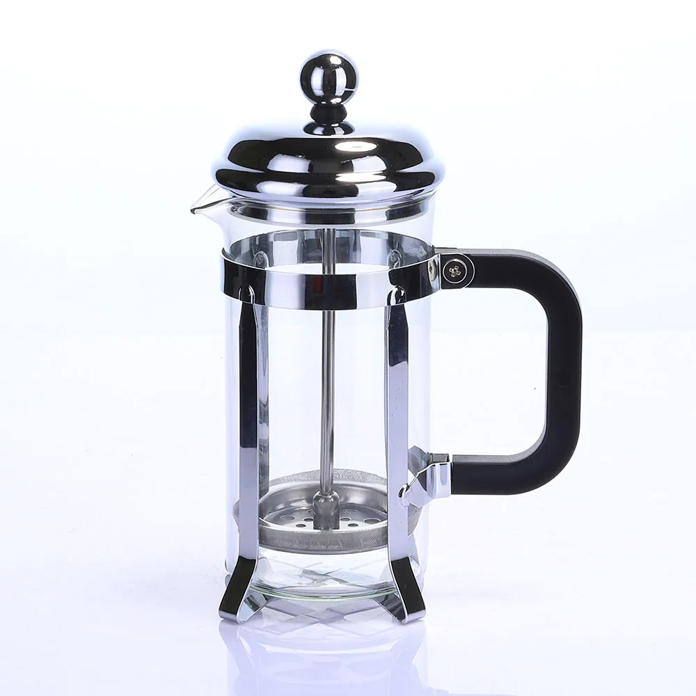 Wholesale Glass Coffee Plunger Stainless Steel Coffee Maker French Press