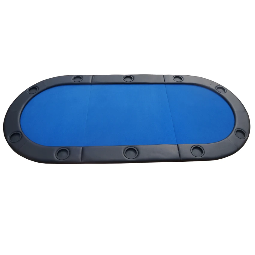 YUANHE 3 складной Овальный мягкий Техасский Холдем Складной Игровой покер Настольный Топ