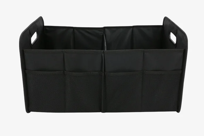 custom logo premium foldable car trunk organizer collapsible car storage bag multi-function toys organizer box