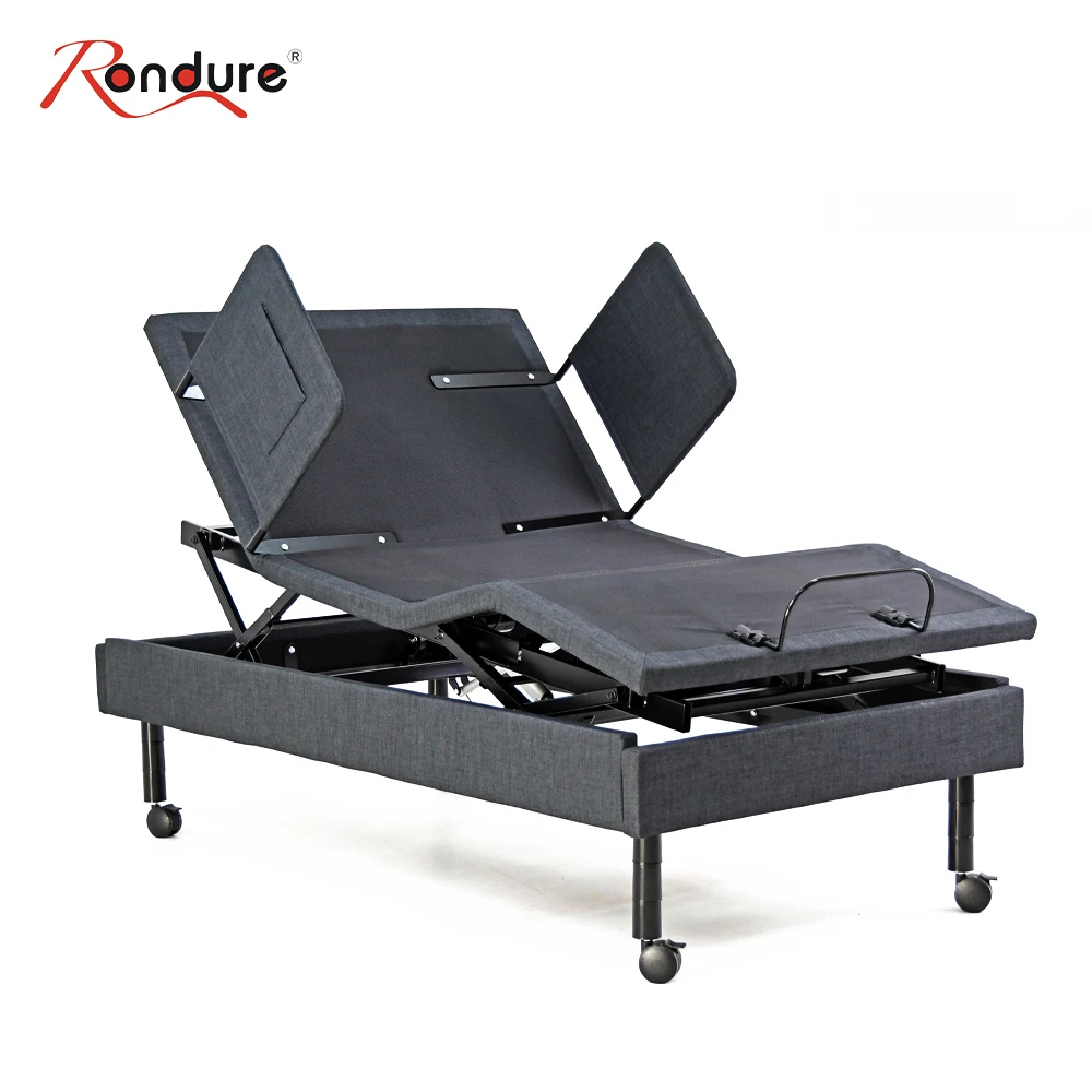 Lifting Hi Low Bed Frame Elderly Home Nursing Care Electric Adjustable Adjustable Bed Trendelenburg Incline motion bed