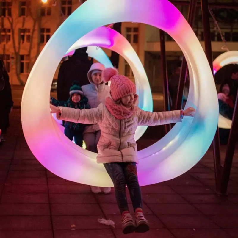 Уличный светящийся гамак для газона подвесная веревка в форме сердца комплект качелей балкона патио вращающееся кресло с подставкой