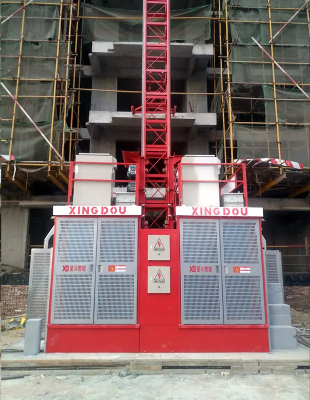 Hot sale good quality low price power plant chimney construction hoist rail cargo lift price for tilting constructions