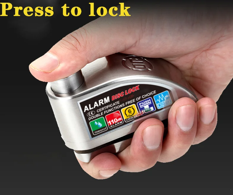 DF Alarm Disc Lock Motorbike Security Bike/Scooter Anti Theft Locks 2020 Hot Popular Heavy Motorcycle Alarm