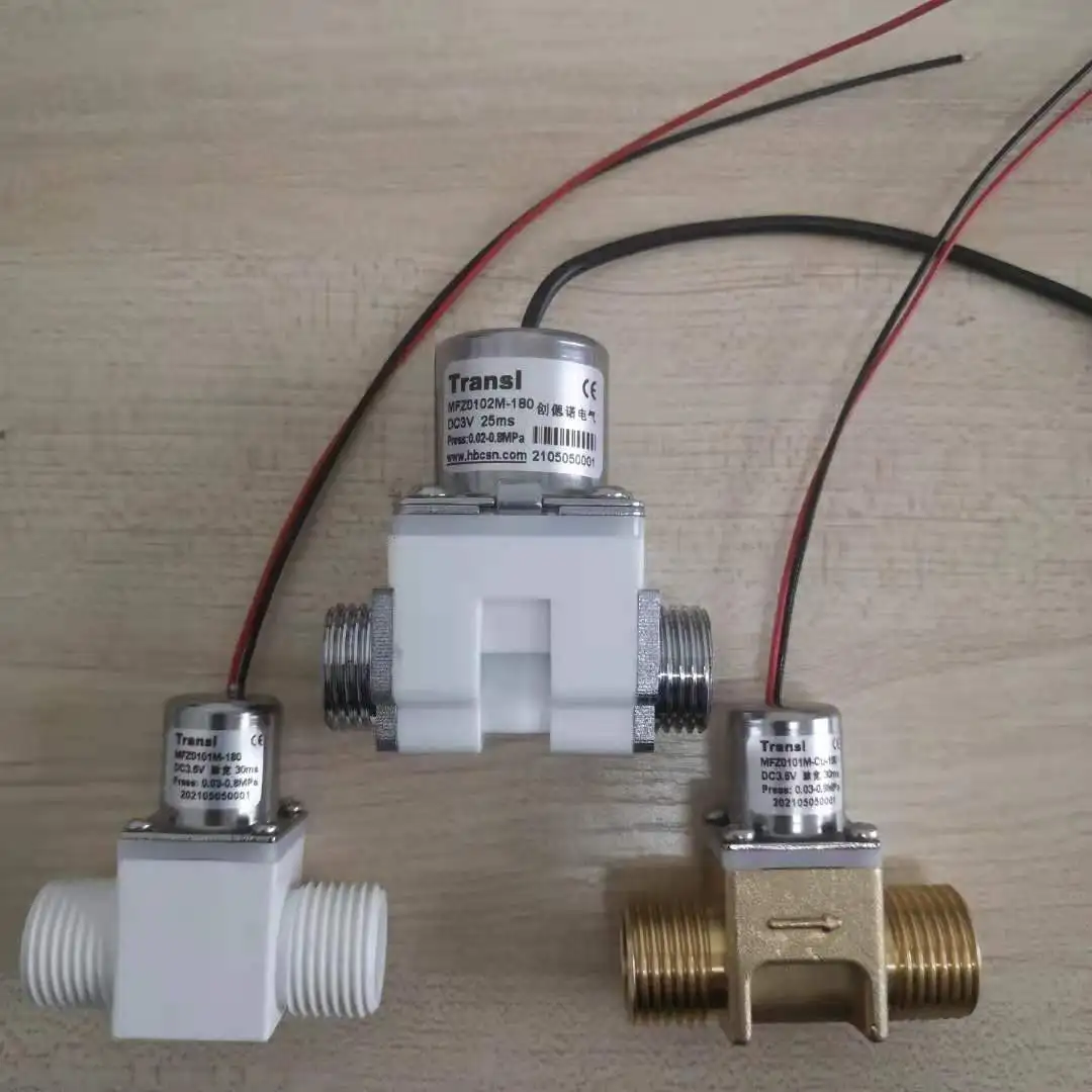 3V 6V DC battery operated magnetic latching water valve bi-stable solenoid valve for Sanitary Home Kitchen Faucet