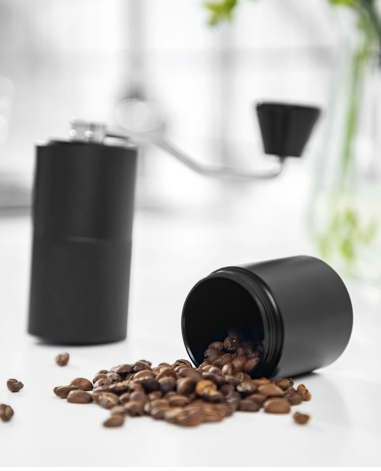 Высоко рентабельной авиационного алюминия ручная мельница для кофейных зерен открывалка бутылок из нержавеющей стали ручной кофемолка