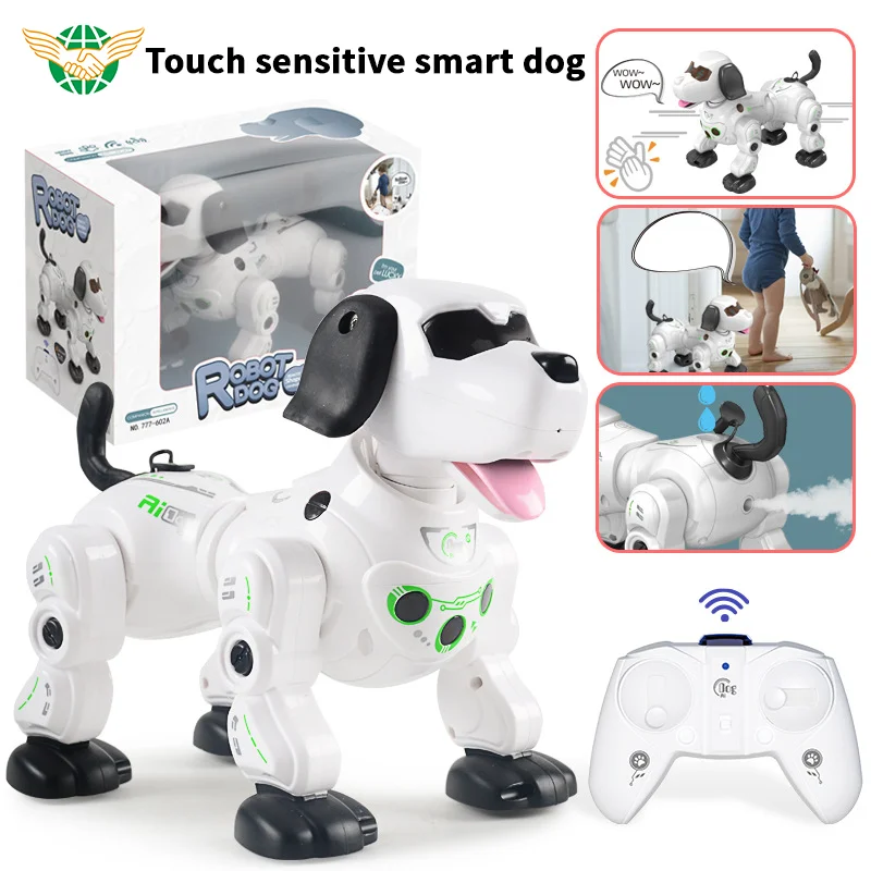 Interactive Smart Electronic Dog RC Animal Toy with Music & Dancing Voice Control & Remote Battery Plastic New Demo Robot