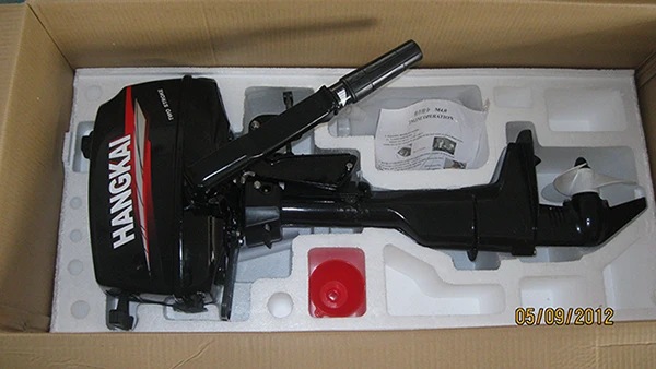 New Water Cooled HANGKAI 4HP 2 Stroke Gasoline Outboard Motor Engine For Inflatable Boat