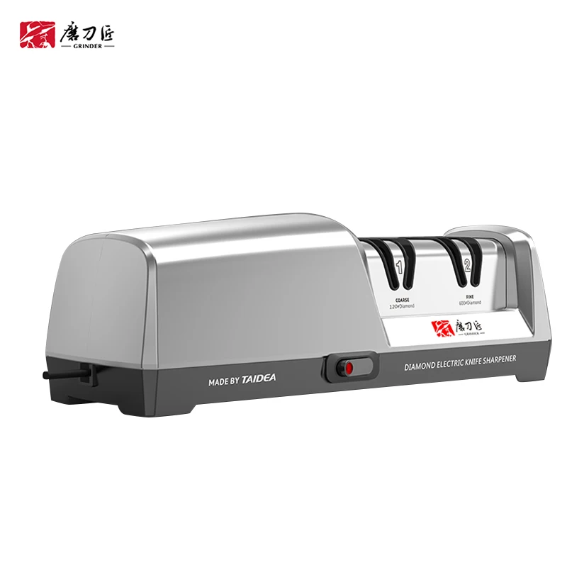 TAIDEA Smart Gadgets  Kitchen Ware Top Level TG2301 2 Stages Electric Diamond Steel Kitchen Knife Sharpener