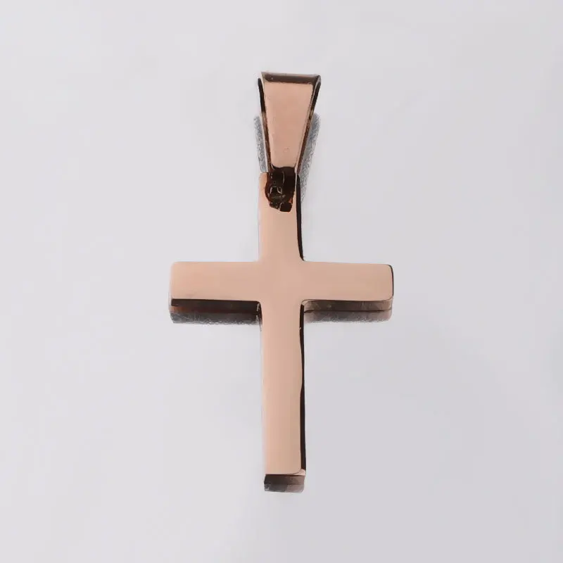 Stainless Steel Mirror Polished Jesus Christ Cross Charms Fashion Cross Charm Pendant for DIY Jewelry Making