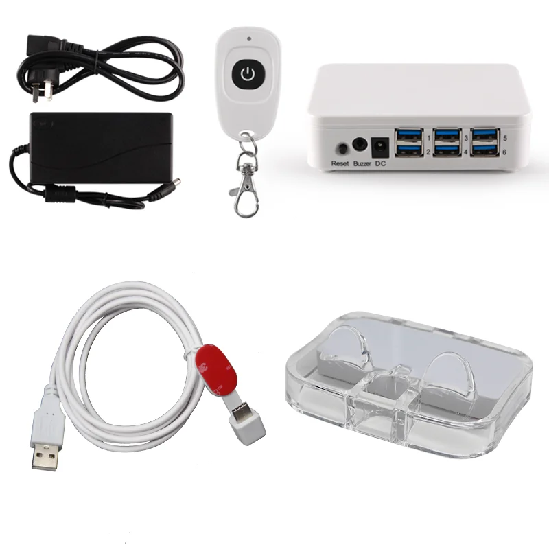 6 в 1 взаимный обмен данными между компьютером и периферийными устройствами вытащить сигнализации Анти-кражи выставки зарядный демонстрационный стенд безопасный чувствительной дисплей