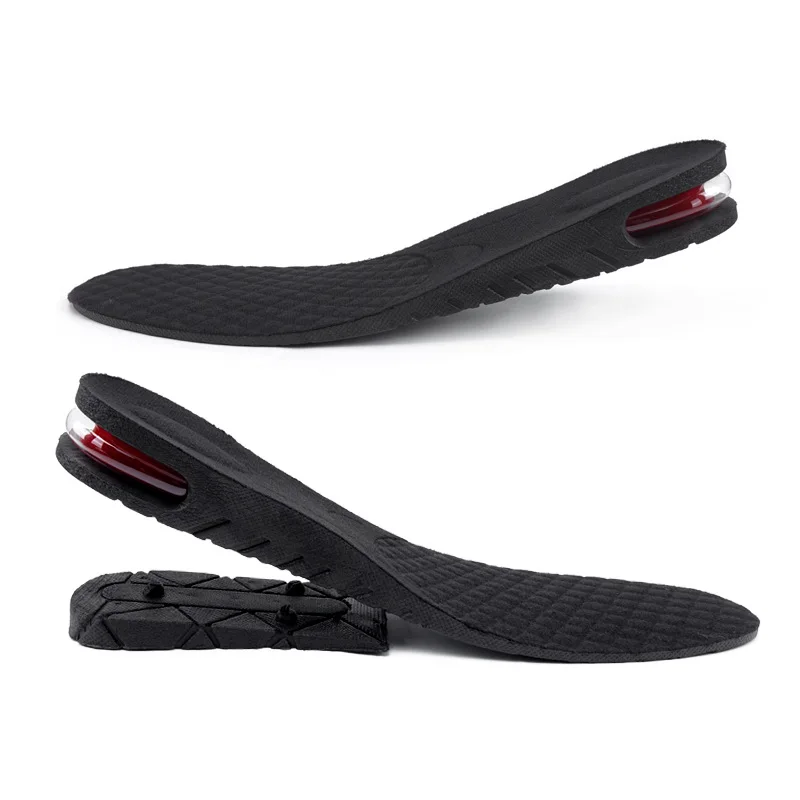 3-9cm Unisex Comfort Breathable Support Taller Shoe Insoles Heel Cushion Adjustable Height Increase Insoles for Men and Women
