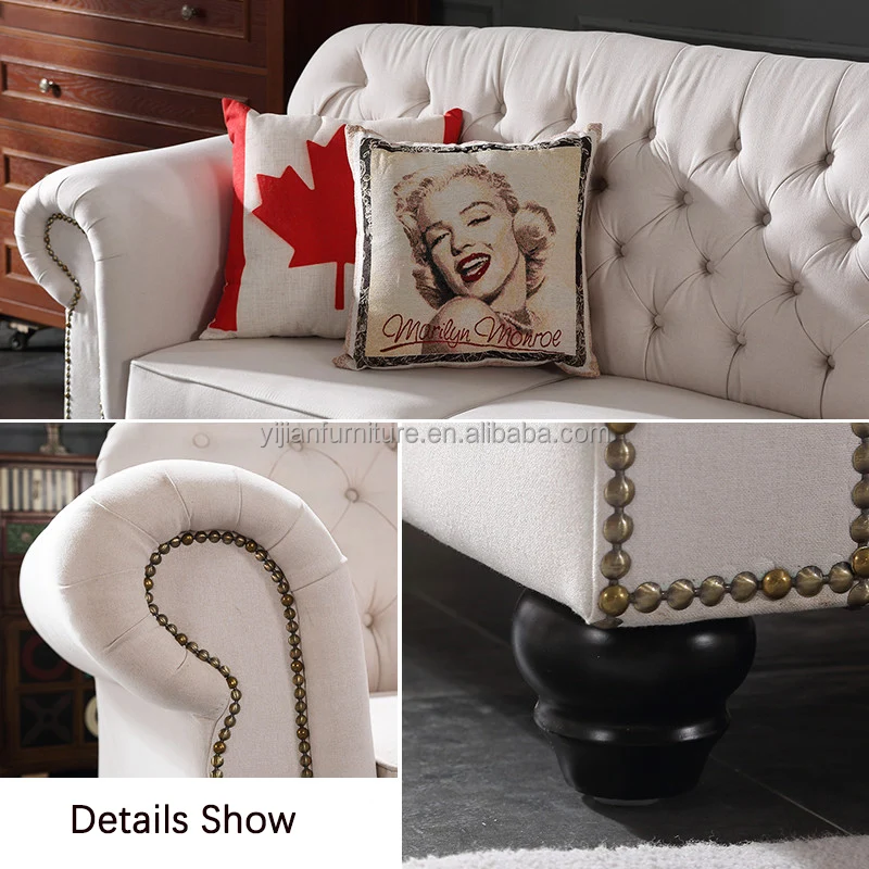 American Vintage Furniture Authentic Italian Leather Living Room Furniture Antique Furniture