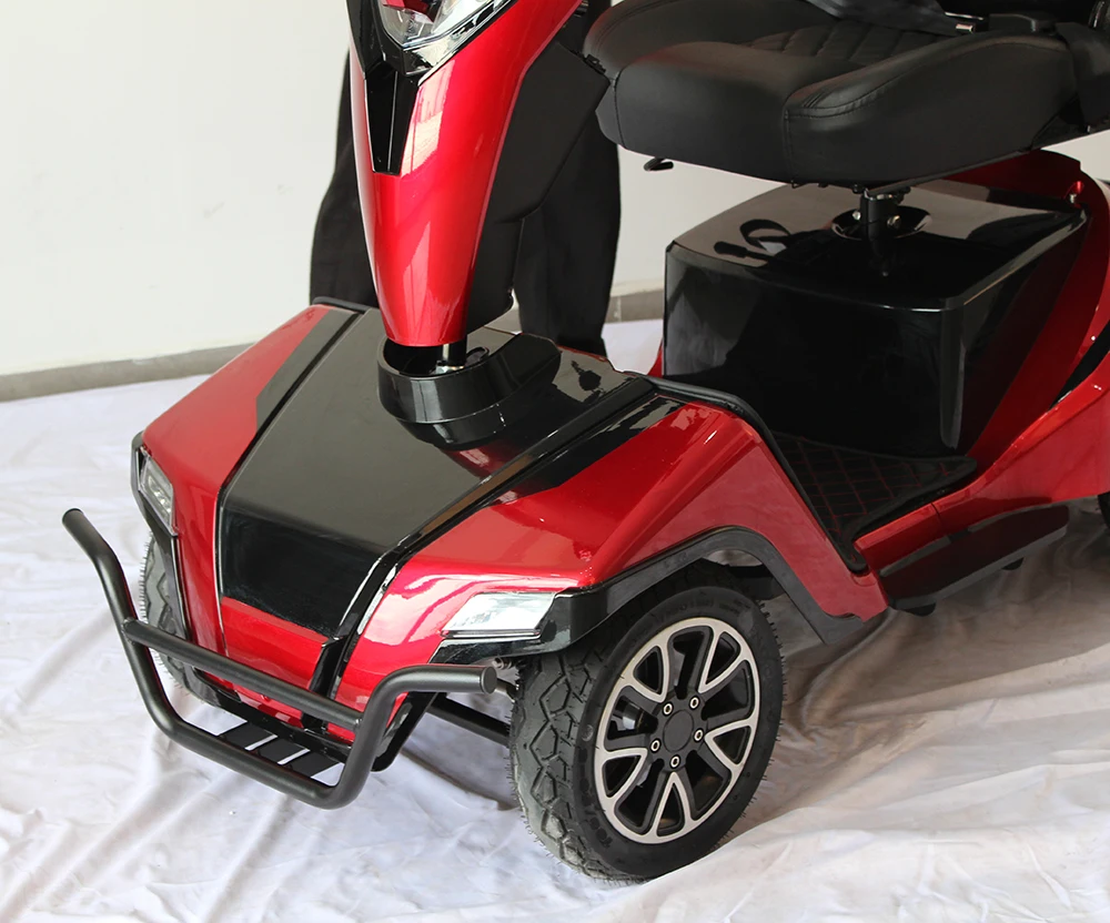 Travel 4 Wheels Elderly Electric Scooter Disabled PG Controller 24V1400W Folding Mobility Scooter