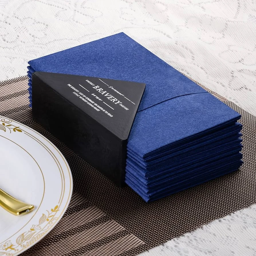 Factory Price Disposable Napkins Soft Colored Airlaid White Pocket Napkin For Wedding