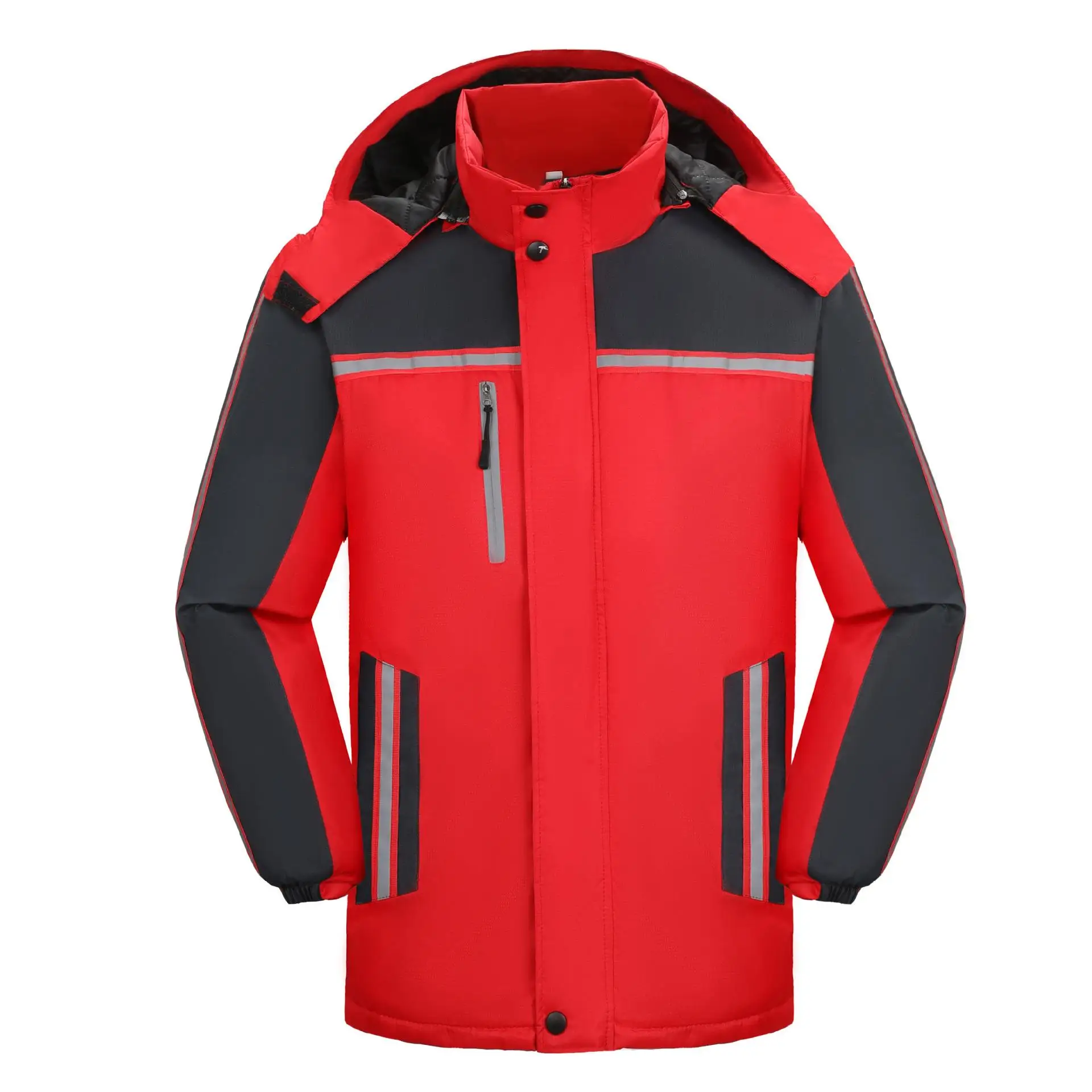 Customized Logo Stock Jackets Men Women Winter Coats Jacket With Fur Hood Supply Oem Service Clothes Men Women Padded Pakistan