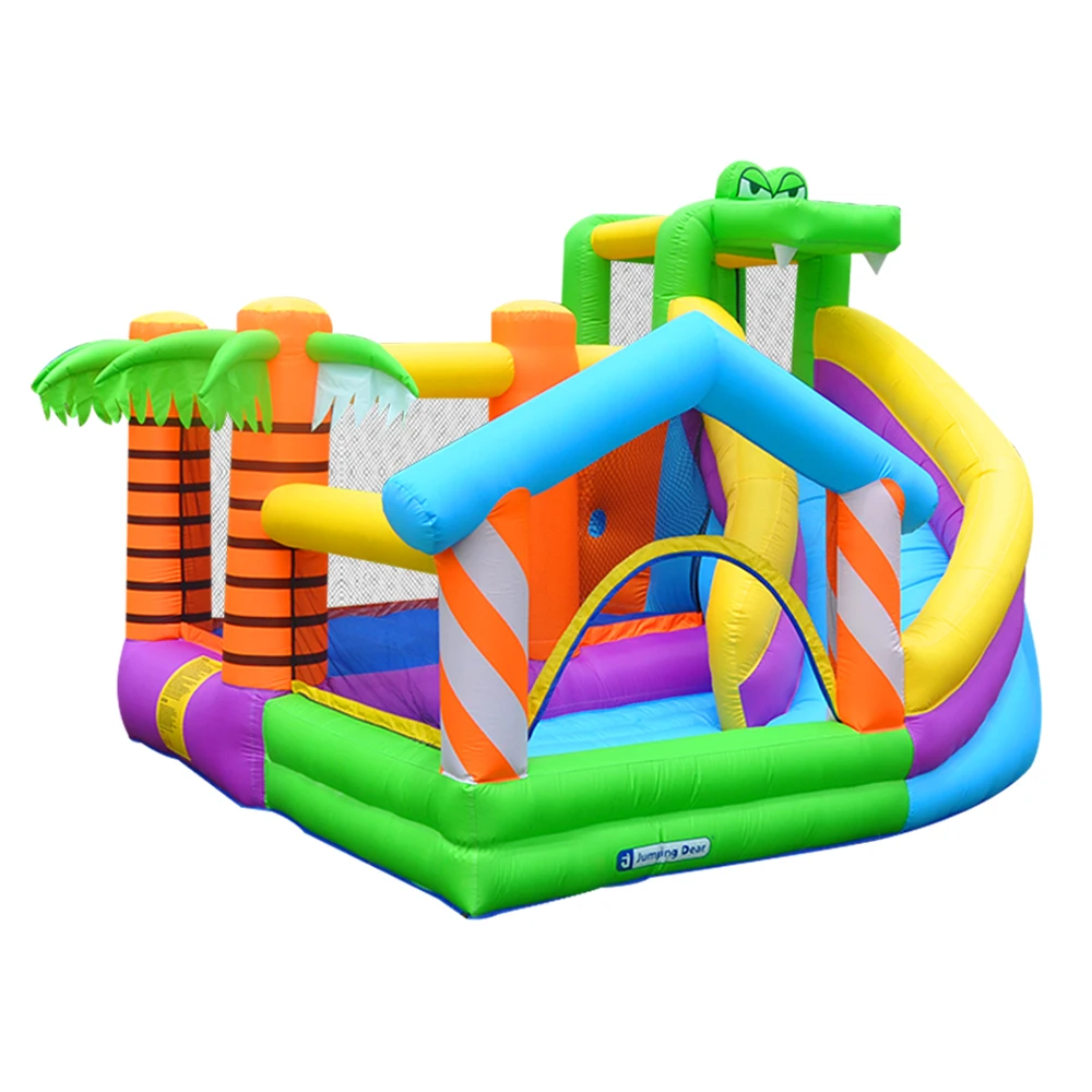 Bouncy House with Blower 5-12 Years Old Jumping Bouncy Castle Outdoor Inflatable Rocking Chair Slide
