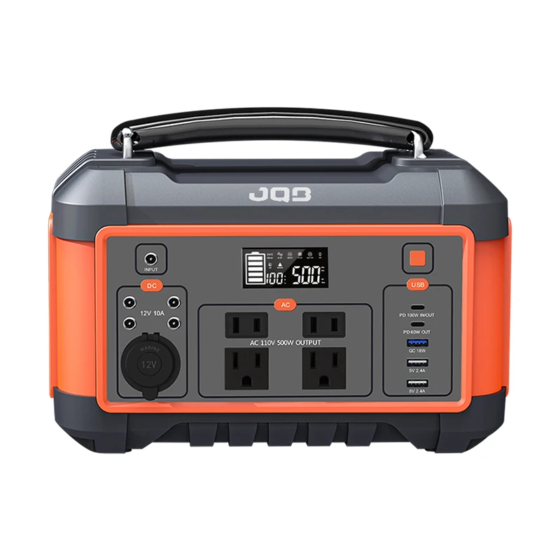 High Configuration Portable Solar Generator 500w Home Use Rechargeable Power Station Bank Energy Storage