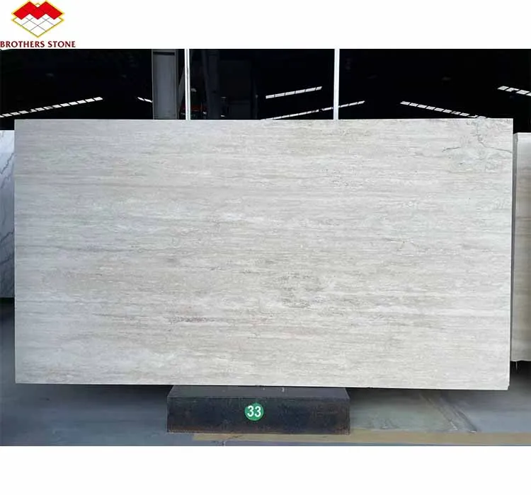 Beige Travertine Slab White Travertine Stone for Villa Flooring and Wall Stone Italy Customized Modern Interior Polished Calcite